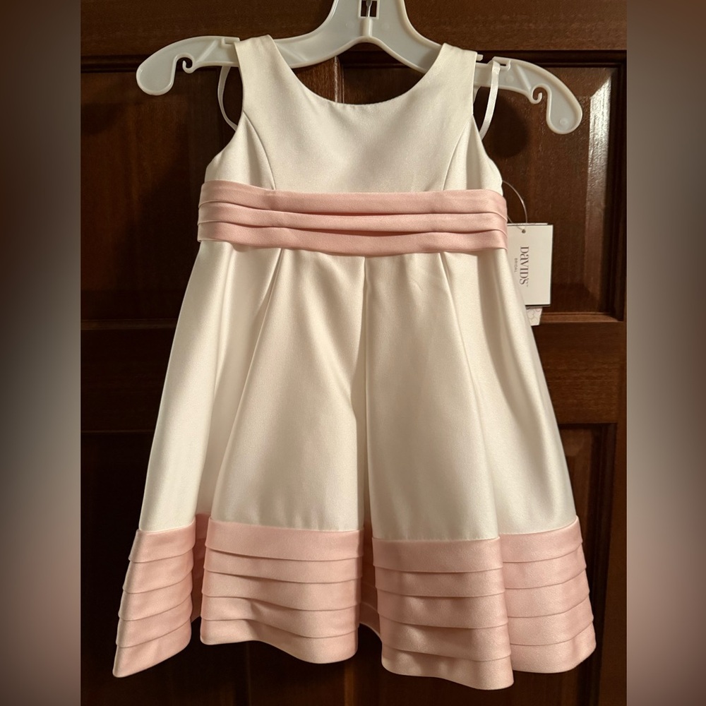 David's Bridal Flower Girl Dress, NWT, Size 2T
